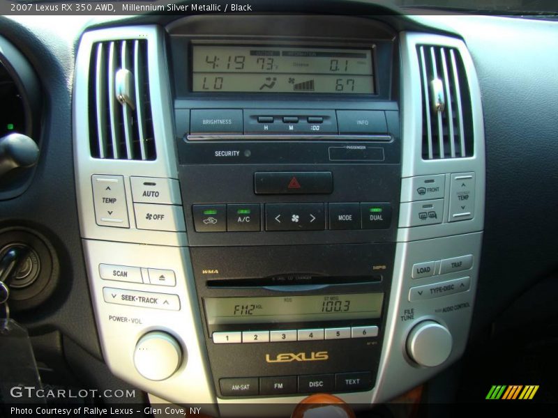 Millennium Silver Metallic / Black 2007 Lexus RX 350 AWD