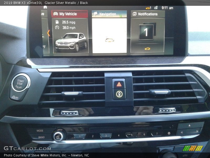 Glacier Silver Metallic / Black 2019 BMW X3 xDrive30i