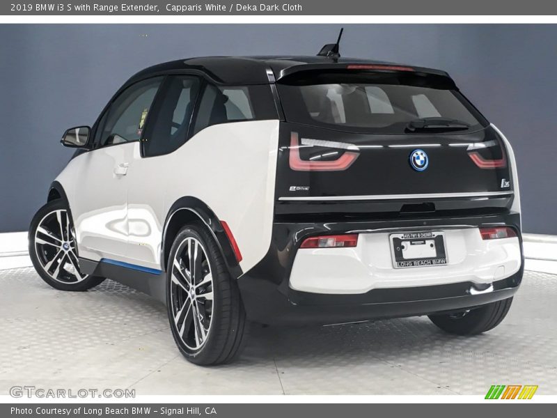 Capparis White / Deka Dark Cloth 2019 BMW i3 S with Range Extender