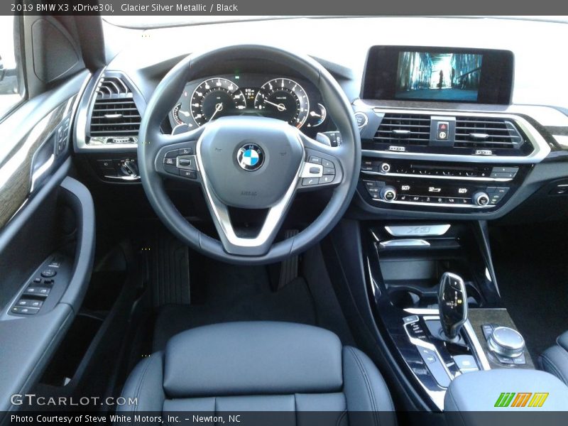Glacier Silver Metallic / Black 2019 BMW X3 xDrive30i