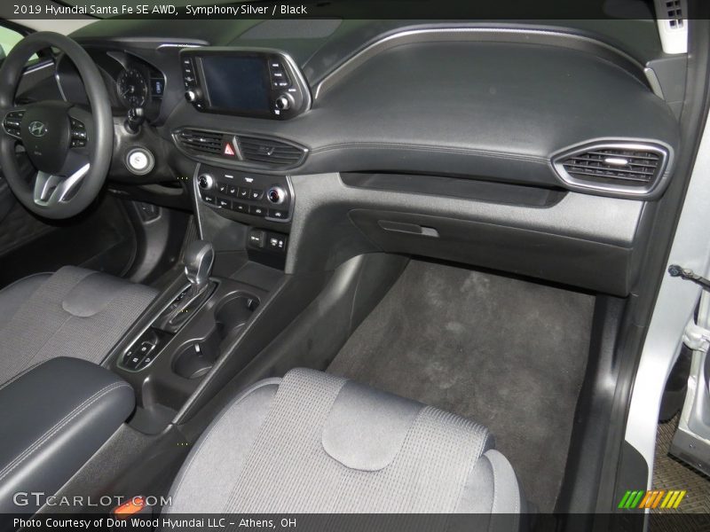 Symphony Silver / Black 2019 Hyundai Santa Fe SE AWD