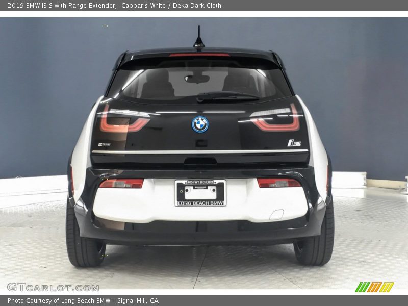 Capparis White / Deka Dark Cloth 2019 BMW i3 S with Range Extender