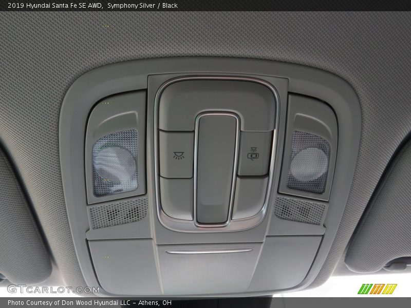 Symphony Silver / Black 2019 Hyundai Santa Fe SE AWD