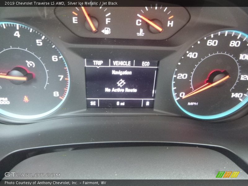 Silver Ice Metallic / Jet Black 2019 Chevrolet Traverse LS AWD