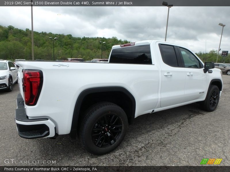 Summit White / Jet Black 2019 GMC Sierra 1500 Elevation Double Cab 4WD