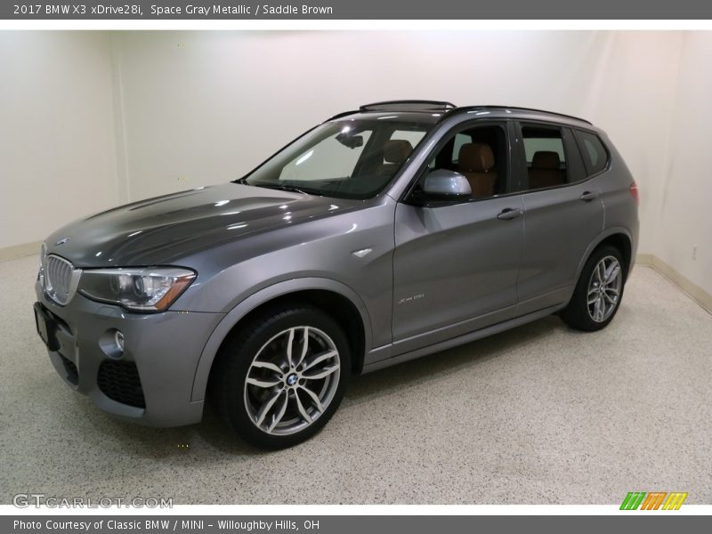 Space Gray Metallic / Saddle Brown 2017 BMW X3 xDrive28i