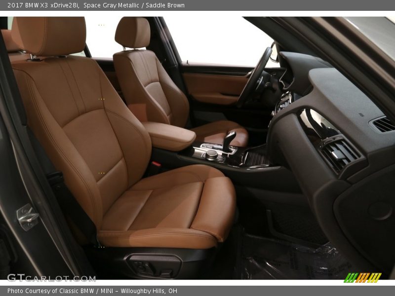 Space Gray Metallic / Saddle Brown 2017 BMW X3 xDrive28i