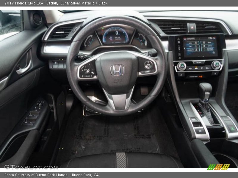 Lunar Silver Metallic / Black 2017 Honda Civic EX-T Sedan