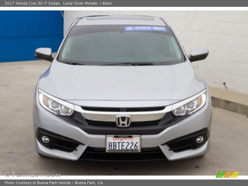 Lunar Silver Metallic / Black 2017 Honda Civic EX-T Sedan
