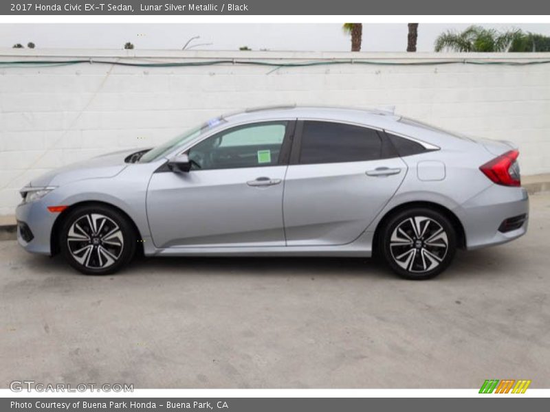 Lunar Silver Metallic / Black 2017 Honda Civic EX-T Sedan