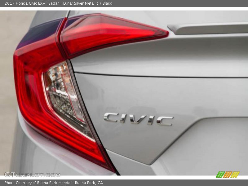 Lunar Silver Metallic / Black 2017 Honda Civic EX-T Sedan