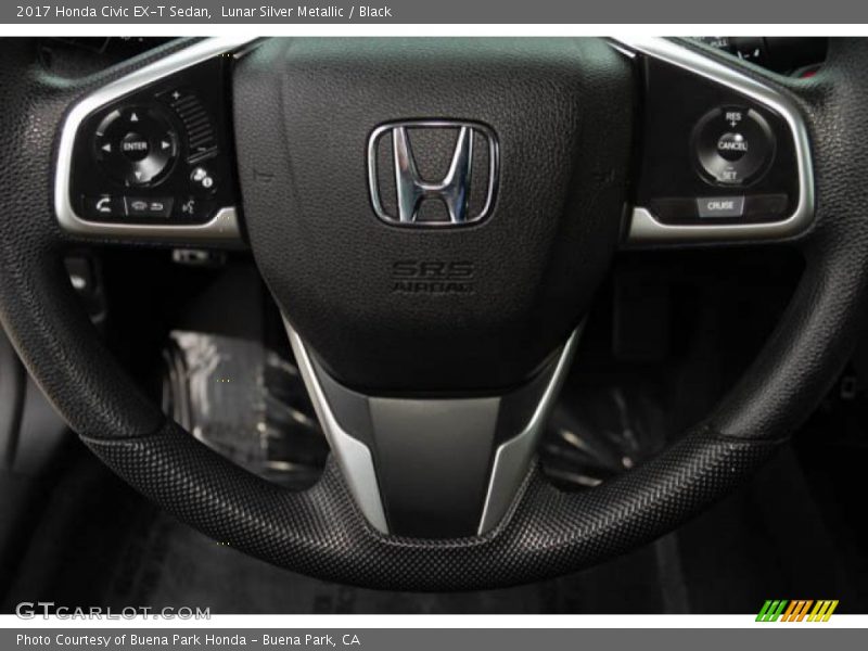 Lunar Silver Metallic / Black 2017 Honda Civic EX-T Sedan