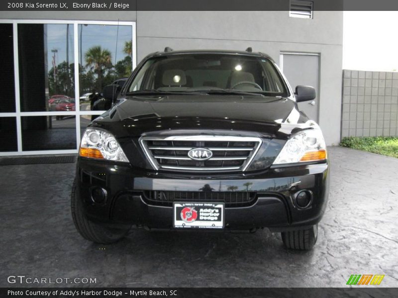 Ebony Black / Beige 2008 Kia Sorento LX