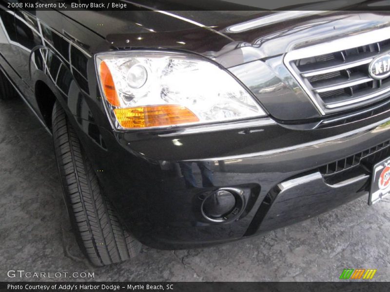 Ebony Black / Beige 2008 Kia Sorento LX