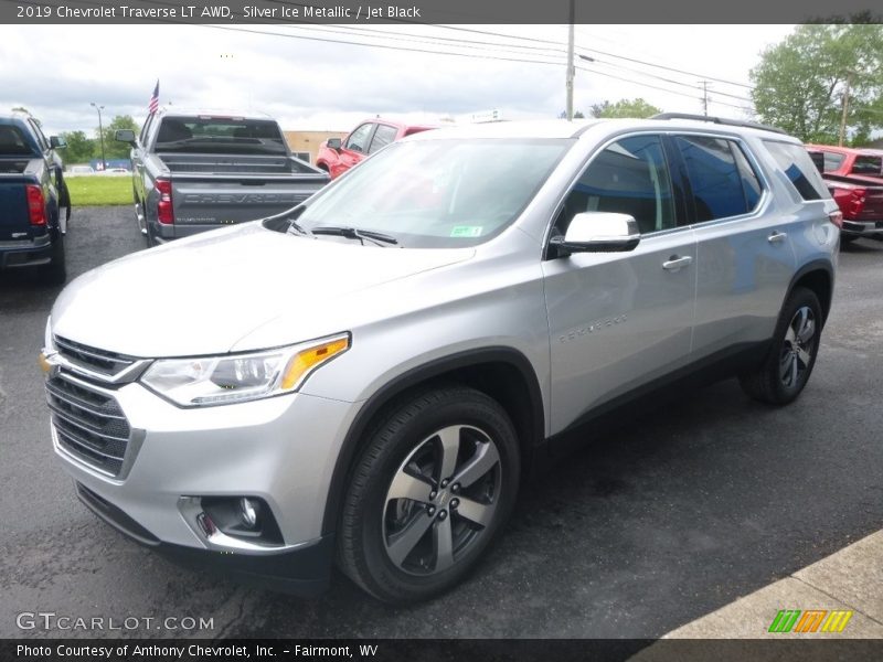 Silver Ice Metallic / Jet Black 2019 Chevrolet Traverse LT AWD