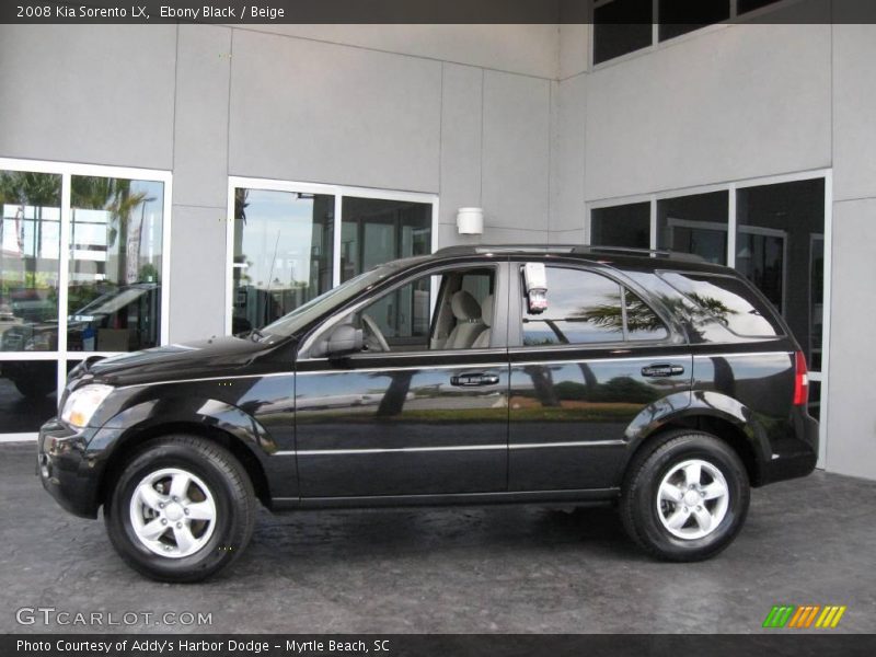 Ebony Black / Beige 2008 Kia Sorento LX