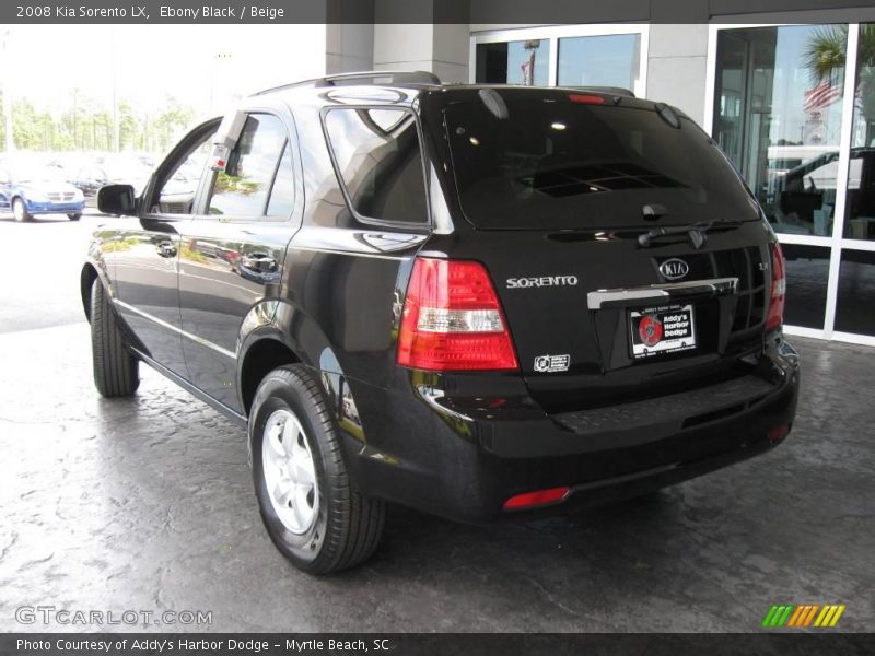 Ebony Black / Beige 2008 Kia Sorento LX