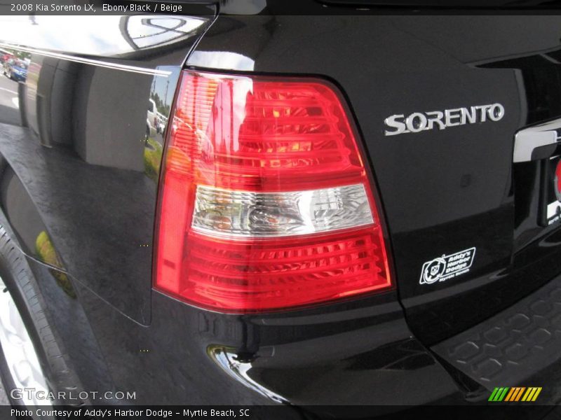 Ebony Black / Beige 2008 Kia Sorento LX