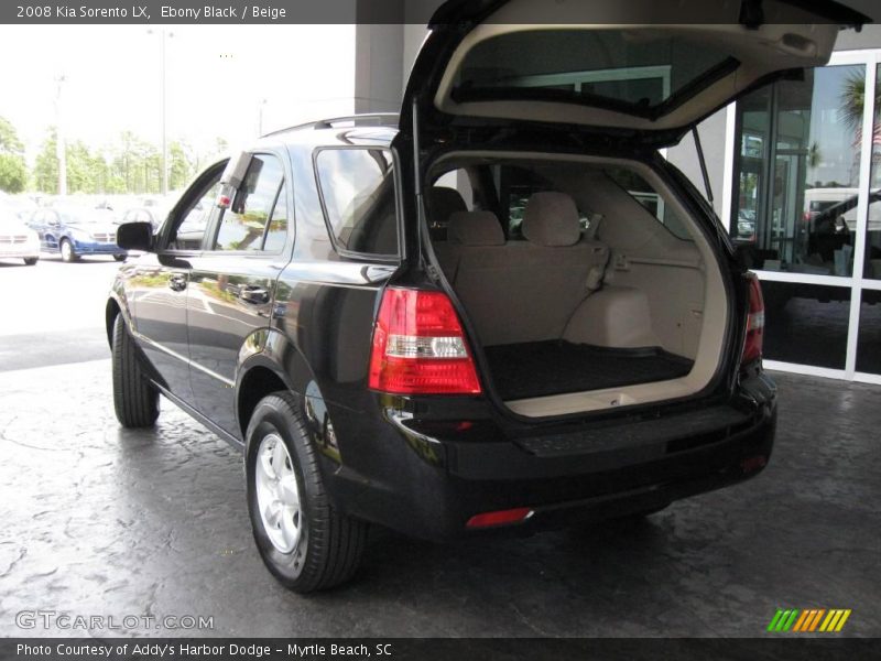 Ebony Black / Beige 2008 Kia Sorento LX