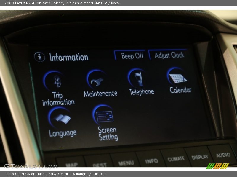 Golden Almond Metallic / Ivory 2008 Lexus RX 400h AWD Hybrid