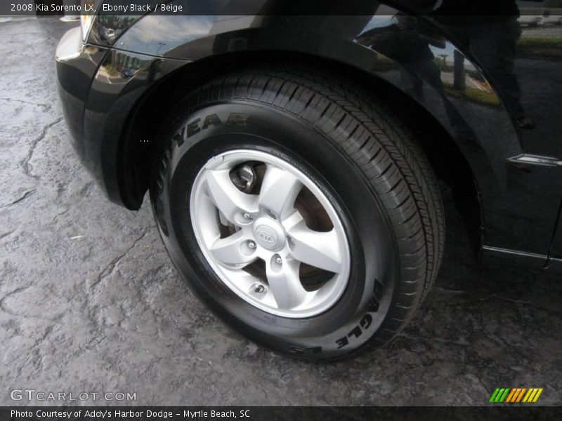Ebony Black / Beige 2008 Kia Sorento LX
