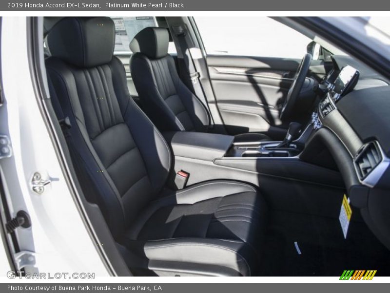 Platinum White Pearl / Black 2019 Honda Accord EX-L Sedan