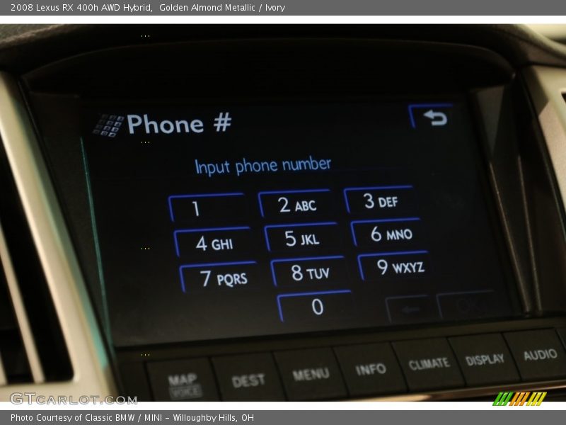 Golden Almond Metallic / Ivory 2008 Lexus RX 400h AWD Hybrid