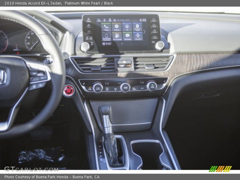 Platinum White Pearl / Black 2019 Honda Accord EX-L Sedan