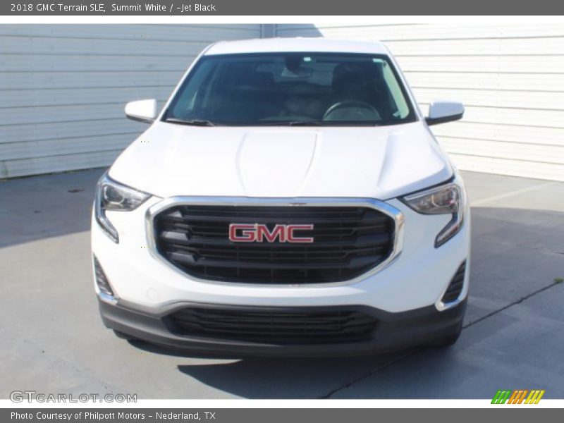 Summit White / ­Jet Black 2018 GMC Terrain SLE