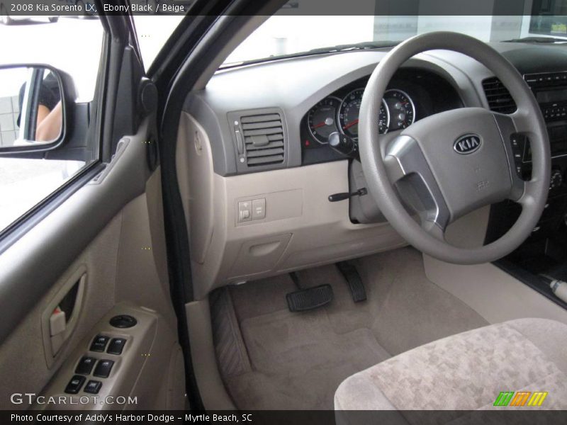 Ebony Black / Beige 2008 Kia Sorento LX