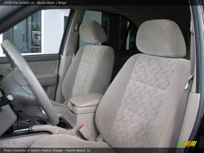 Ebony Black / Beige 2008 Kia Sorento LX