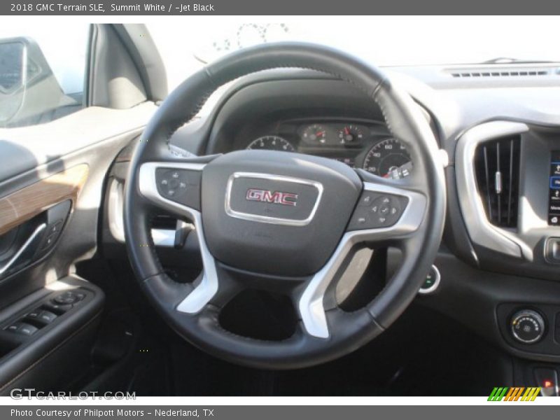 Summit White / ­Jet Black 2018 GMC Terrain SLE