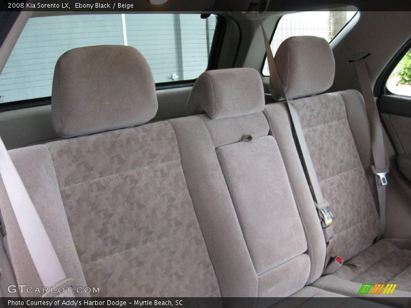 Ebony Black / Beige 2008 Kia Sorento LX