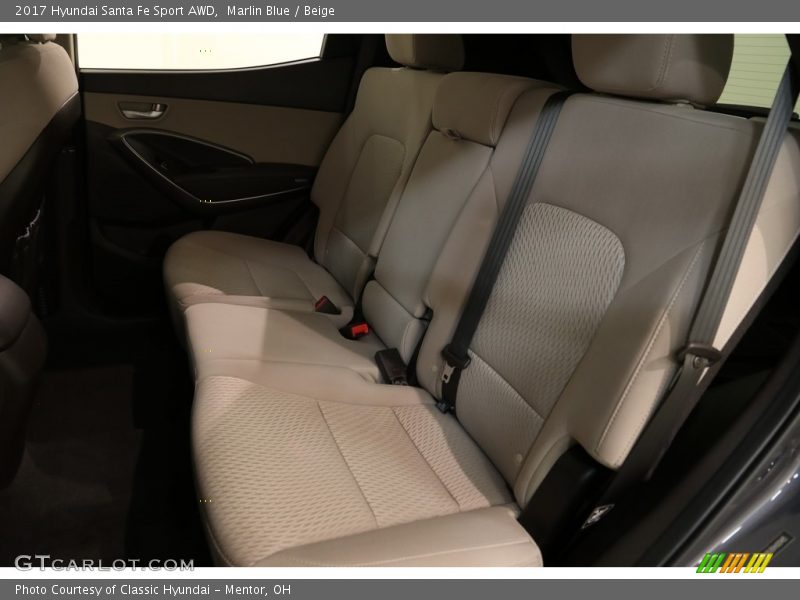 Marlin Blue / Beige 2017 Hyundai Santa Fe Sport AWD