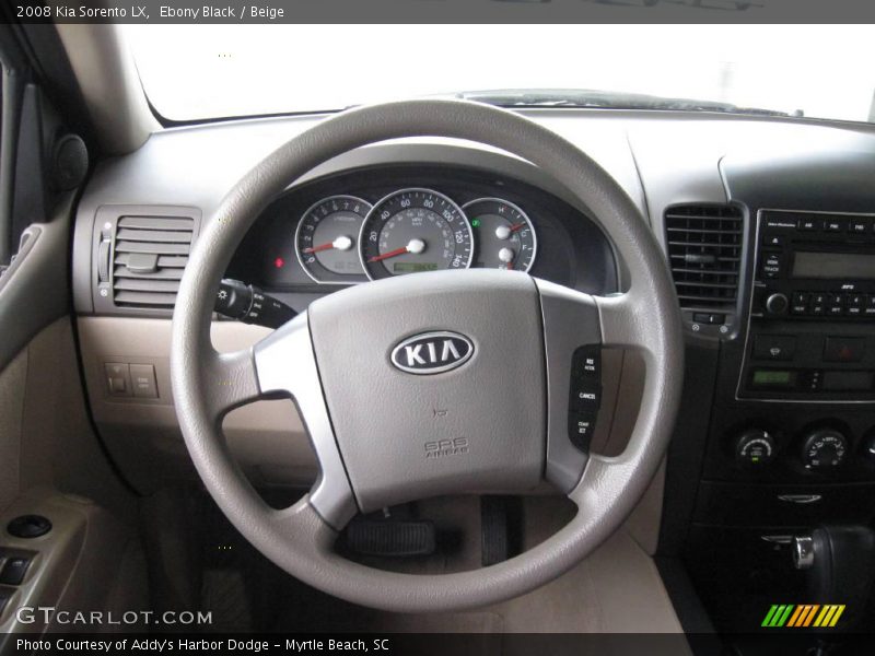 Ebony Black / Beige 2008 Kia Sorento LX