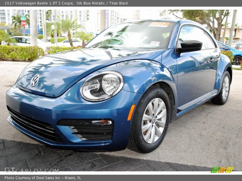 Silk Blue Metallic / Titan Black 2017 Volkswagen Beetle 1.8T S Coupe