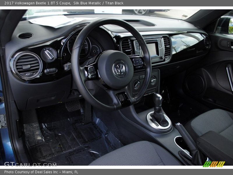Silk Blue Metallic / Titan Black 2017 Volkswagen Beetle 1.8T S Coupe