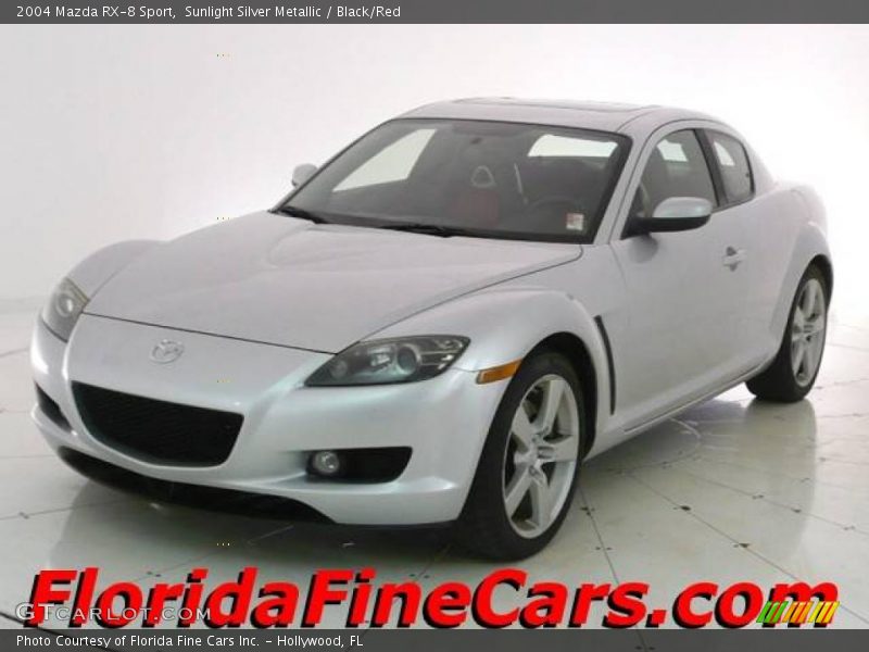 Sunlight Silver Metallic / Black/Red 2004 Mazda RX-8 Sport