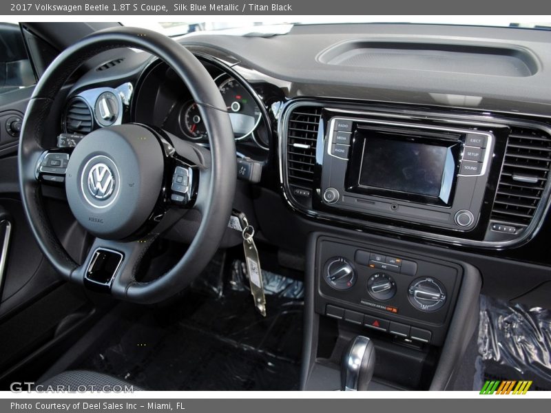 Silk Blue Metallic / Titan Black 2017 Volkswagen Beetle 1.8T S Coupe
