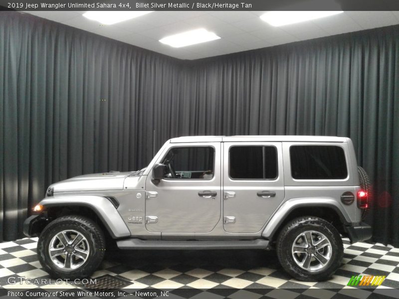 Billet Silver Metallic / Black/Heritage Tan 2019 Jeep Wrangler Unlimited Sahara 4x4
