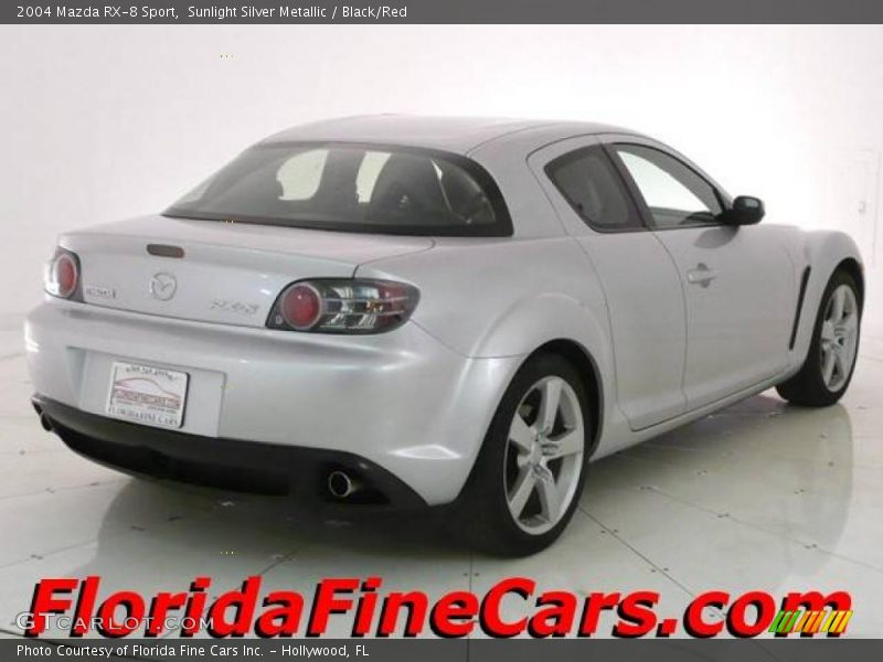 Sunlight Silver Metallic / Black/Red 2004 Mazda RX-8 Sport