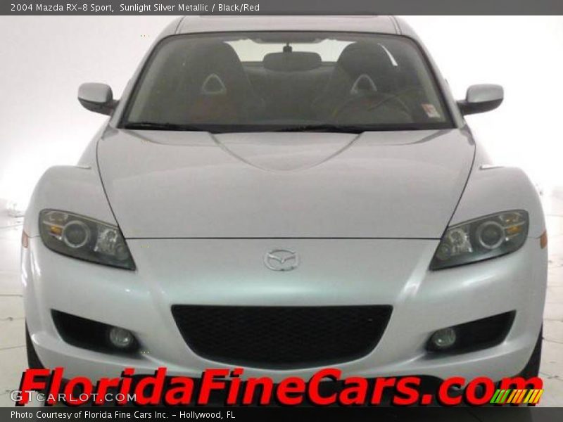 Sunlight Silver Metallic / Black/Red 2004 Mazda RX-8 Sport