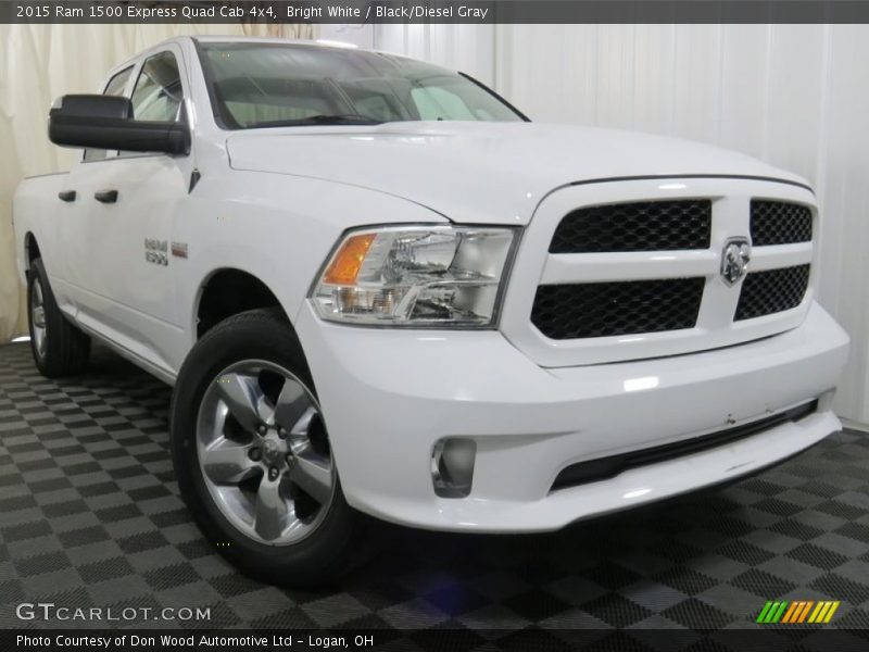 Bright White / Black/Diesel Gray 2015 Ram 1500 Express Quad Cab 4x4