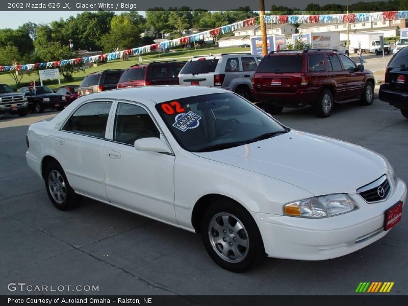 Glacier White / Beige 2002 Mazda 626 LX