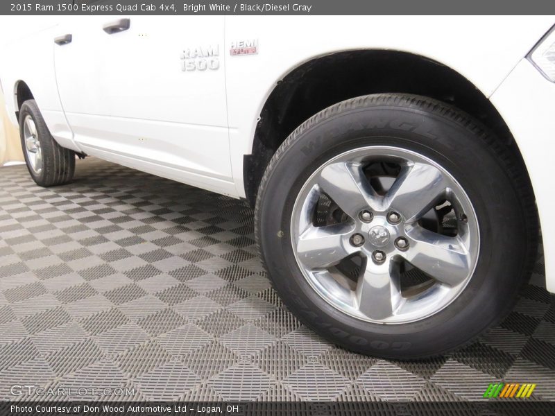 Bright White / Black/Diesel Gray 2015 Ram 1500 Express Quad Cab 4x4
