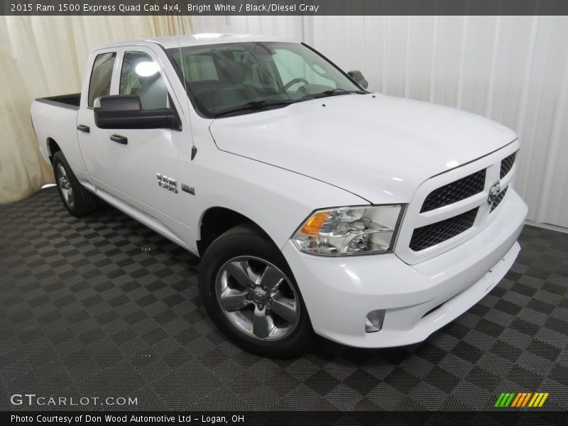 Bright White / Black/Diesel Gray 2015 Ram 1500 Express Quad Cab 4x4