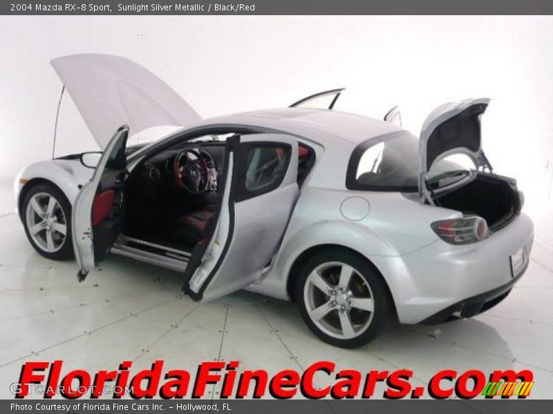 Sunlight Silver Metallic / Black/Red 2004 Mazda RX-8 Sport