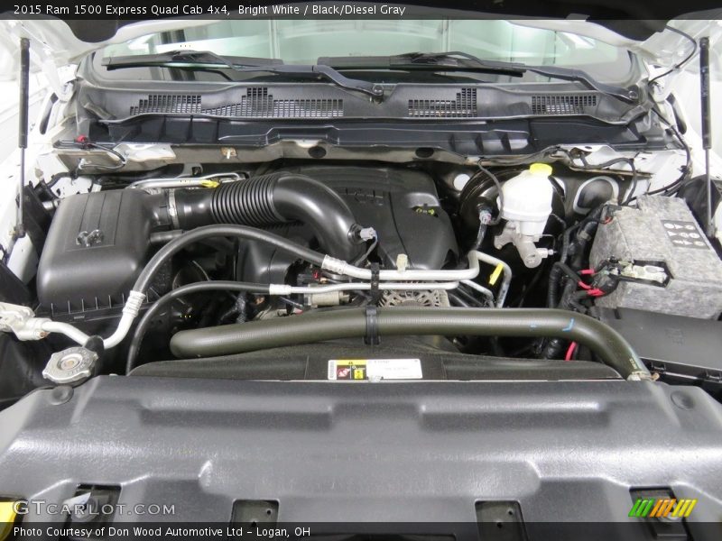 Bright White / Black/Diesel Gray 2015 Ram 1500 Express Quad Cab 4x4