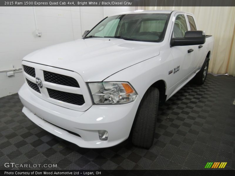 Bright White / Black/Diesel Gray 2015 Ram 1500 Express Quad Cab 4x4