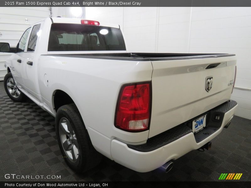 Bright White / Black/Diesel Gray 2015 Ram 1500 Express Quad Cab 4x4